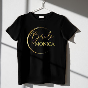 Moderne goldene, minimalistische personalisierte B T-Shirt