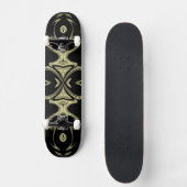 moderne goldene Modepattern Skateboard (Vorderseite)