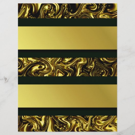 Moderne goldene Muster kurbeln Fashionart Flyer (Vorne)