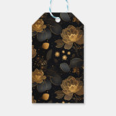 Moderne goldene Rose individuelle Name Geschenkanhänger (Rückseite)