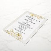 Moderne Goldene Rose Islamische Hochzeit Folieneinladung (Gedreht)