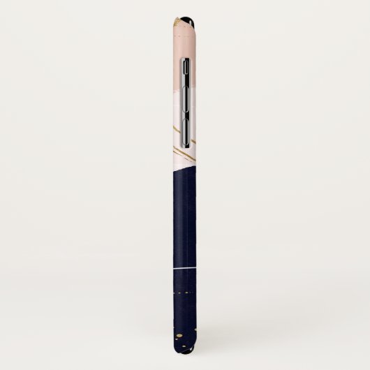 Moderne Goldene Schlaganfälle & Kreise Minimal ros Case-Mate iPhone Hülle (Hinten/Links)