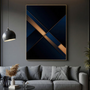 Moderne goldene Schnittmenge Leinwanddruck