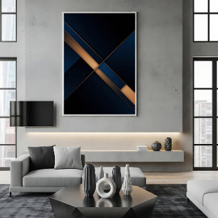 Moderne goldene Schnittmenge Poster