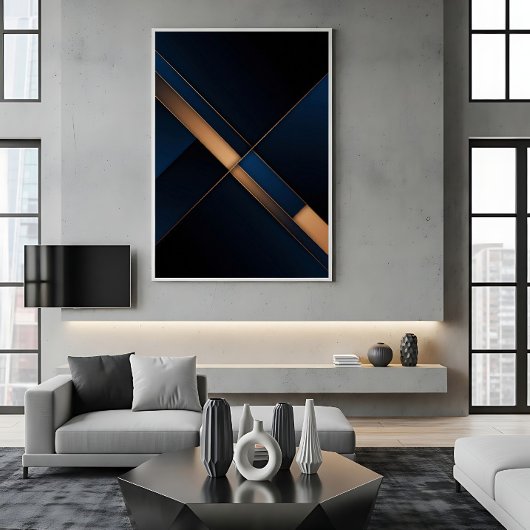 Moderne goldene Schnittmenge Poster