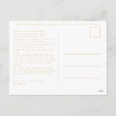 Moderne Goldene Schrift Religiöse Weihnachten 3 Fo (Rückseite)