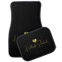Moderne goldene schwarze Monogramm