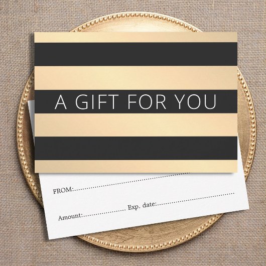 Moderne goldene schwarze Streifen Schönheit