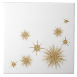Moderne goldene Starburst-Keramikfliese Fliese