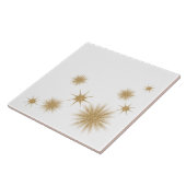 Moderne goldene Starburst-Keramikfliese Fliese (Seite)