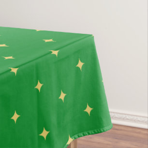 Moderne goldene Sterne auf Grün Tischdecke