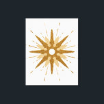 Moderne Goldene Sternexplosion Kunst, Dichtung und Leinwanddruck<br><div class="desc">Modernes, inspiriertes Design aus der Mitte des Jahrhunderts mit Vintager Retro-Gold-Sternexplosion als Schwerpunkt, ergänzt durch moderne Sternexplosion-Designelemente. Einfache, saubere Sternexplosion in einer gold-weißen Farbpalette. Ein Entwurf einer koordinierenden Sammlung. Als Vorlage konzipiert, können Sie Ihr eigenes benutzerdefiniertes Design erstellen, indem Sie die angegebenen Felder verwenden, oder mit der Schaltfläche "Nachricht" können...</div>