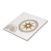 Moderne Goldene Sternexplosion Medallion Fliese (Seite)