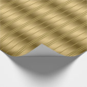 Moderne goldene Streifen geometrisches Muster 2 Geschenkpapier (Ecke)