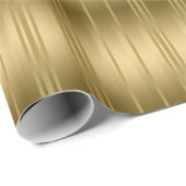 Moderne goldene Streifen geometrisches Muster 2 Geschenkpapier (Rolleneckpunkt)