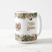 Moderne goldene Vegetation und rostig verbrannte O Kaffeetasse (VorderseiteRechts)