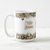 Moderne goldene Vegetation und rostig verbrannte O Kaffeetasse (Links)