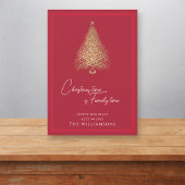 Moderne goldene Weihnachtsfeiertage Feiertagskarte