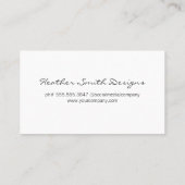 Moderne goldfarbene/ goldene Herzen Visitenkarte (Rückseite)