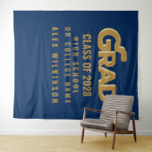 Moderne goldfette Typografie Minimaler Abschluss Wandteppich (Beispiel (Horizontal))