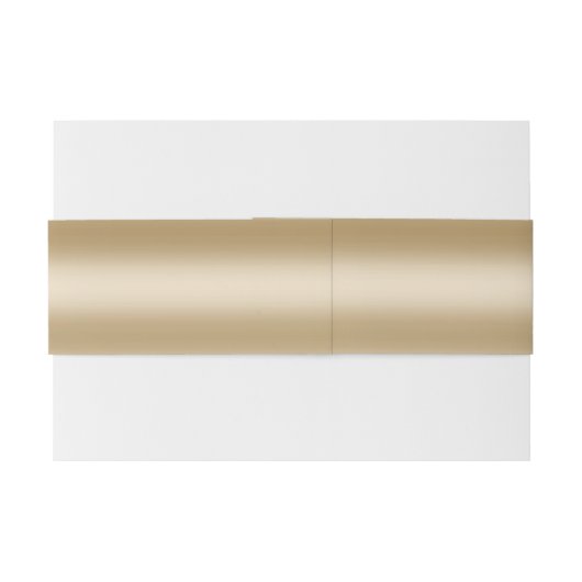 Moderne Goldfolie Einladungsbanderole (Rückseitenbeispiel)