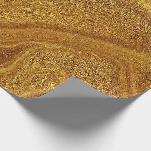 Moderne Goldfolie Geschenkpapier (Ecke)