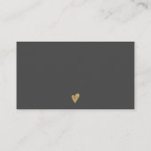 Moderne Goldfolie Pinselstrich Reihenfolge danke Visitenkarte (Rückseite)