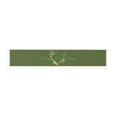 Moderne Goldfolienhochzeit Einladungsbanderole (Flach)