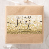 Moderne Goldglitterie-Funkelseifenlabel (Insitu)