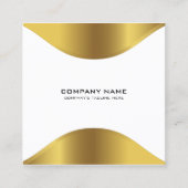 Moderne Goldgrenze für weiße Visitenkarte (Vorderseite)
