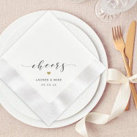 Moderne Goldherz-Hochzeit