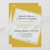 Moderne Goldhochzeit Einladung (Vorne/Hinten)