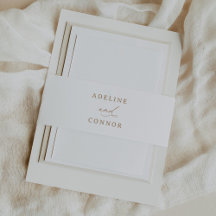 Moderne Goldkalligrafie-Hochzeit