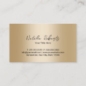 Moderne Goldkuchen Süßigkeiten Leckereien Bäckerei Visitenkarte (Rückseite)