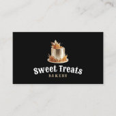 Moderne Goldkuchen Süßigkeiten Leckereien Bäckerei Visitenkarte (Vorderseite)