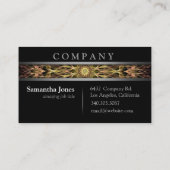 Moderne Goldkupfer-Mandala Visitenkarte (Rückseite)