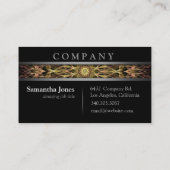 Moderne Goldkupfer-Mandala Visitenkarte (Rückseite)