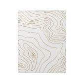 Moderne Goldlinien Minimalistisch Handgezeichnetes Notizblock (Rotiert)