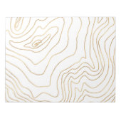 Moderne Goldlinien Minimalistisch Handgezeichnetes Notizblock (Vorderseite)