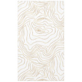 Moderne Goldlinien Minimalistisch Handgezeichnetes Tischdecke (Vorderseite)