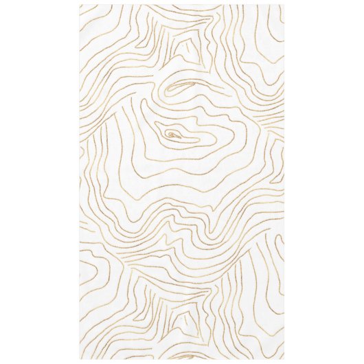 Moderne Goldlinien Minimalistisch Handgezeichnetes Tischdecke (Vorderseite)