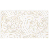Moderne Goldlinien Minimalistisch Handgezeichnetes Tischdecke (Vorderseite (Horizontal))