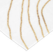 Moderne Goldlinien Minimalistisch Handgezeichnetes Tischdecke (Schrägansicht)