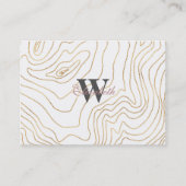 Moderne Goldlinien Minimalistisch Handgezeichnetes Visitenkarte (Vorderseite)