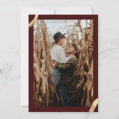 Moderne Goldmakler und Namen für Foto Einladung (Rückseite)