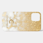 Moderne Goldmarmor Case-Mate iPhone Hülle (Rückseite (Horizontal))