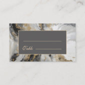 Moderne Goldmedaille Anthrazit Artistic Watercolor Platzkarte (Vorderseite)