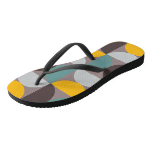 Moderne Goldmond-Horizont Mitte des Jahrhunderts   Badesandalen