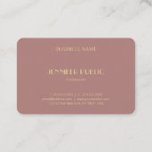 Moderne Goldmonogramm-elegante Berufliche Vorlage Visitenkarte (Rückseite)