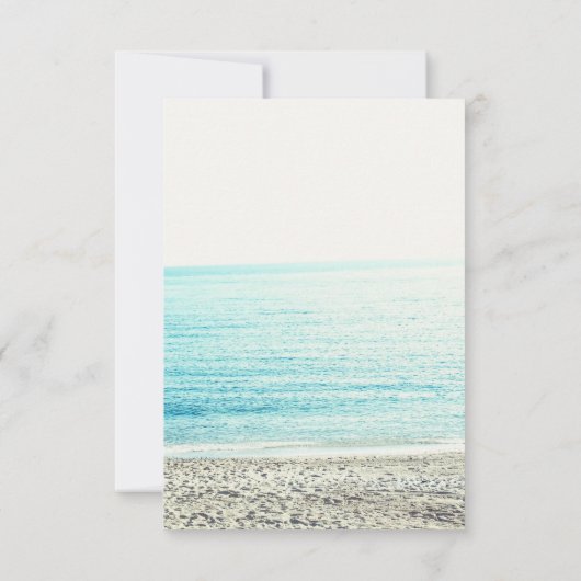 Moderne Goldpalme Strand Foto UAWG Hochzeit RSVP Karte (Rückseite)